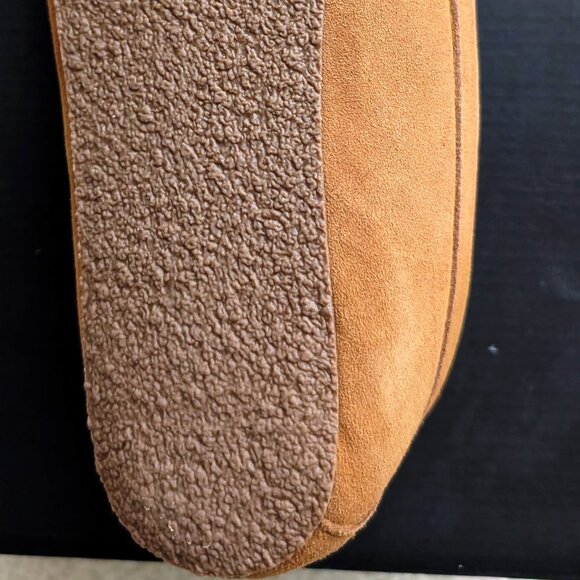 NIB New Nordstrom MICAH Suede Moccasin Slippers in Chestnut, Men’s Size 9-10 - Picture 8 of 16